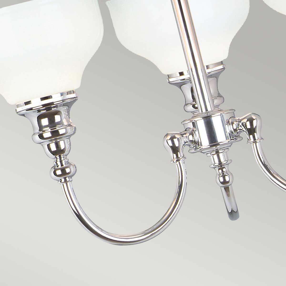 Elstead Cheadle 3 Light Bathroom Semi-Flush Fitting - Polished Chrome