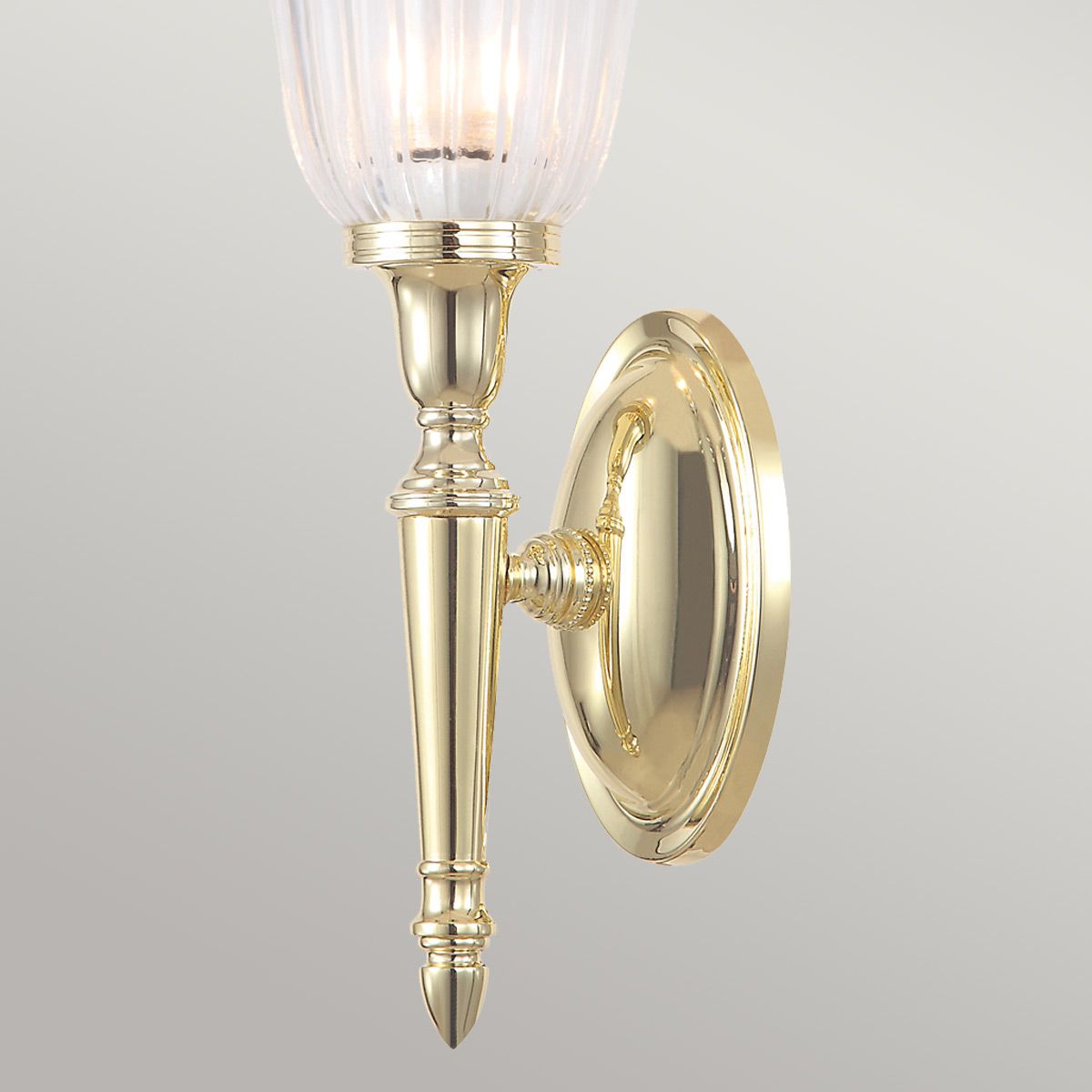 Elstead Dryden Single Bathroom Wall Light - Polished Brass