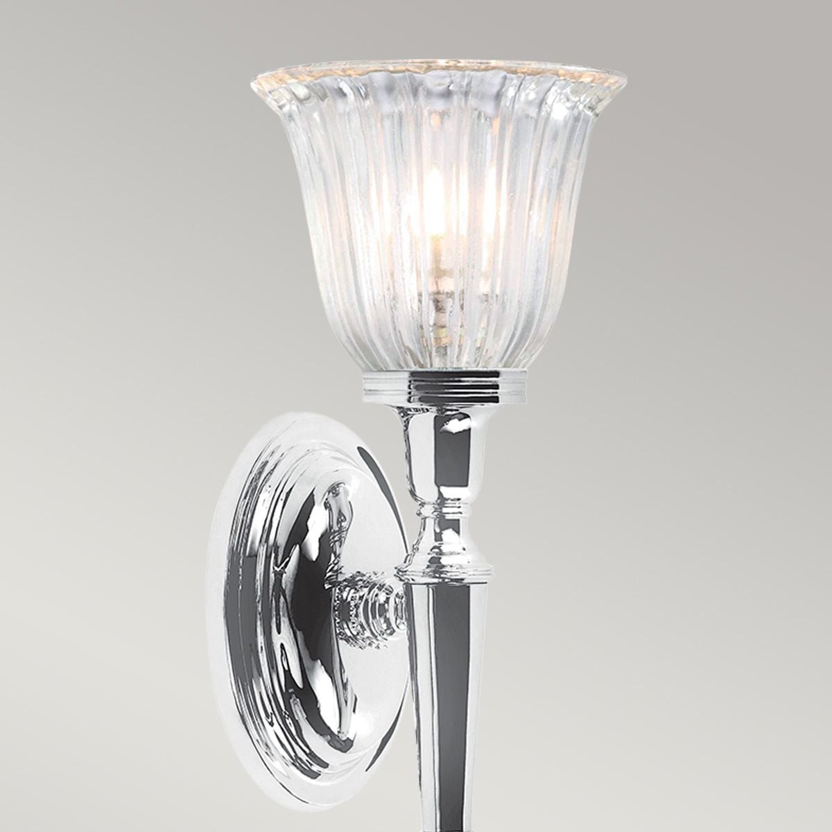 Elstead Dryden Single Bathroom Wall Light - Polished Chrome