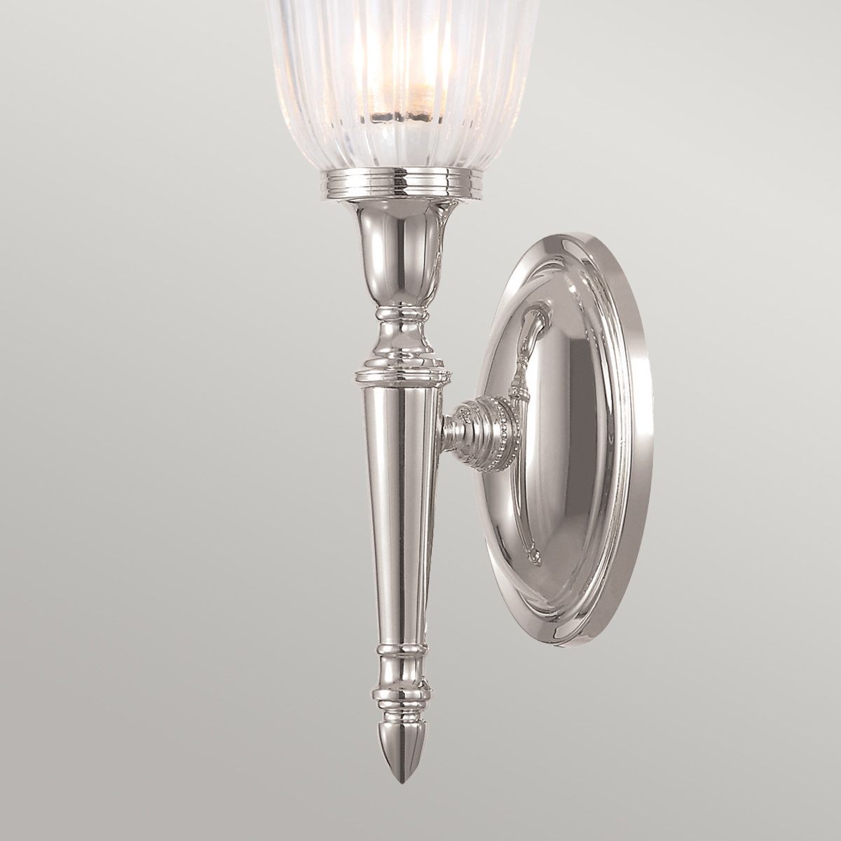Elstead Dryden Single Bathroom Wall Light - Polished Nickel