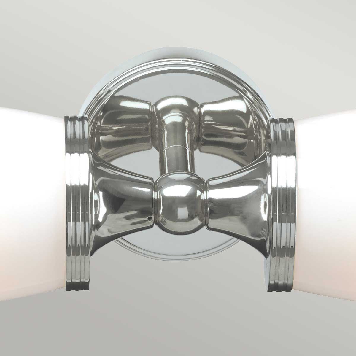 Elstead Eliot Two Light Bathroom Wall Light - Polished Chrome