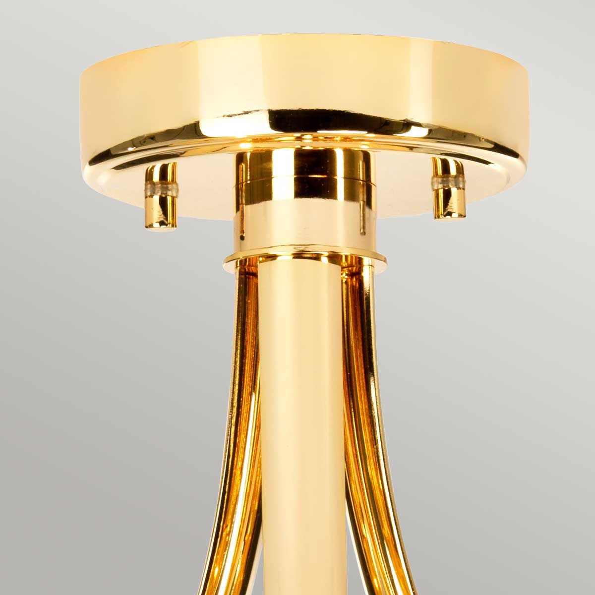 Elstead Falmouth 3 Light Bathroom Semi-Flush Fitting - French Gold
