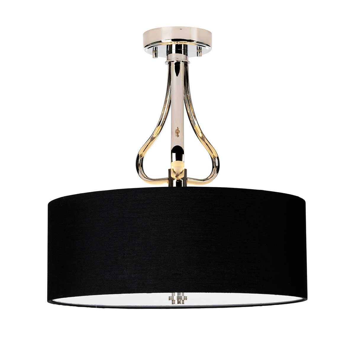 Elstead Falmouth 3 Light Bathroom Semi-Flush Fitting - Polished Chrome