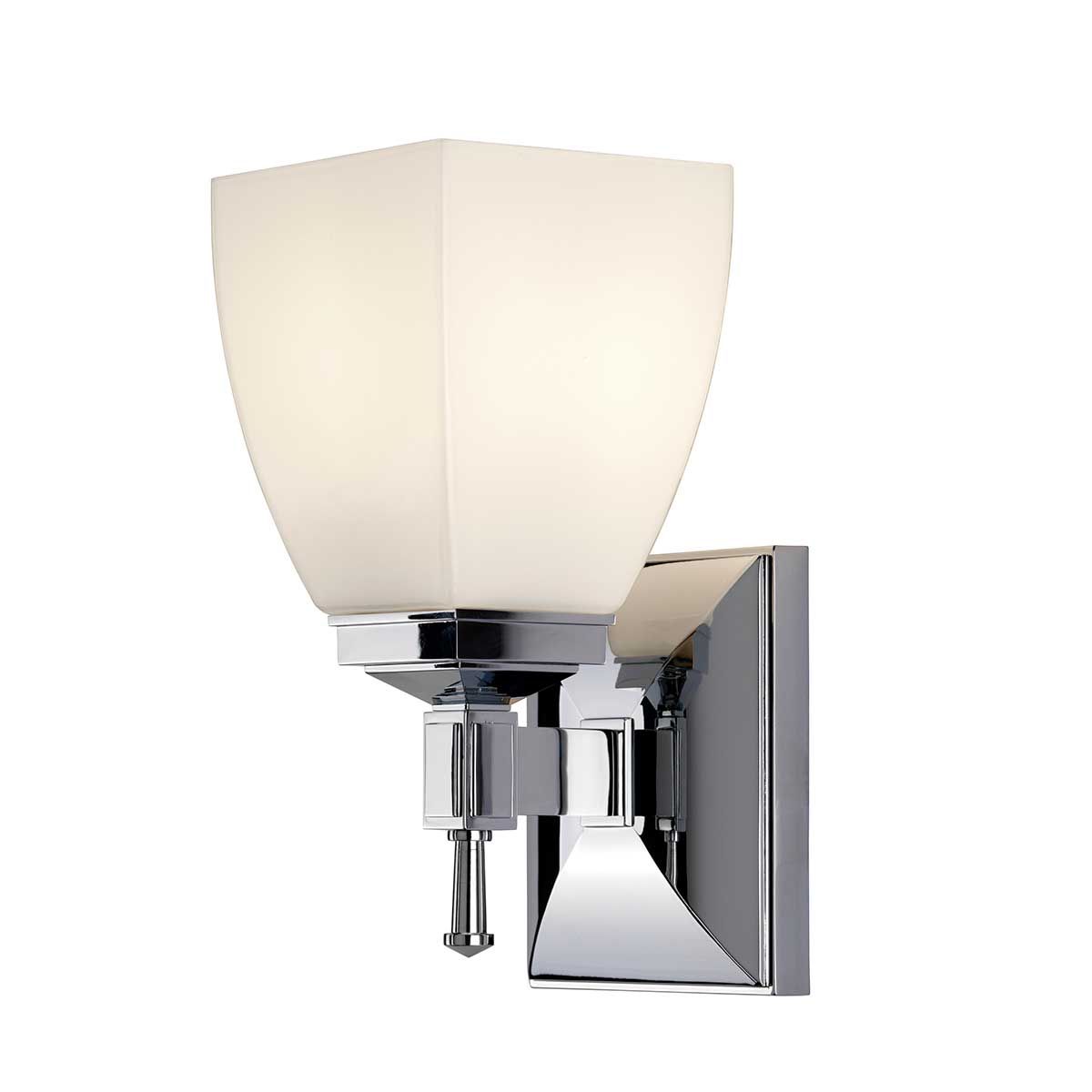 Elstead Shirebrook Single Bathroom Wall Light - Chrome