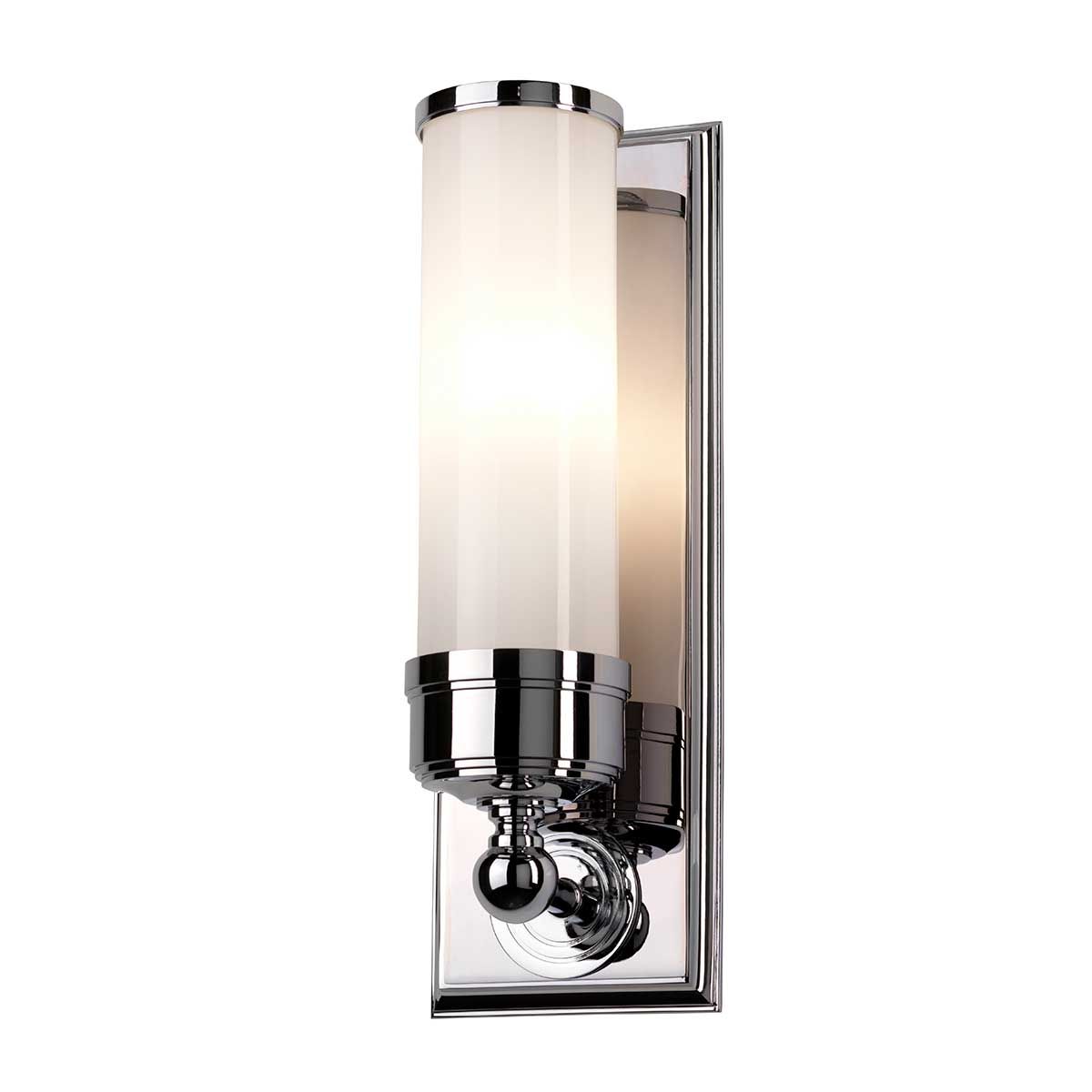 Elstead Worcester Single Bathroom Wall Light - Polished Chrome
