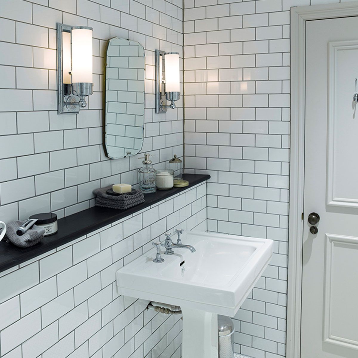 Elstead Worcester Single Bathroom Wall Light - Polished Chrome
