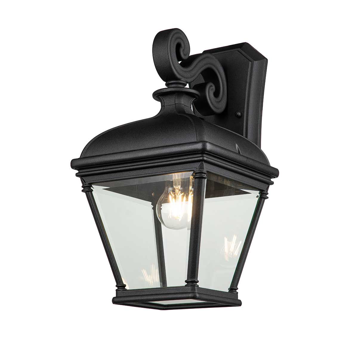 Elstead Bayview Single Large Wall Lantern - Black