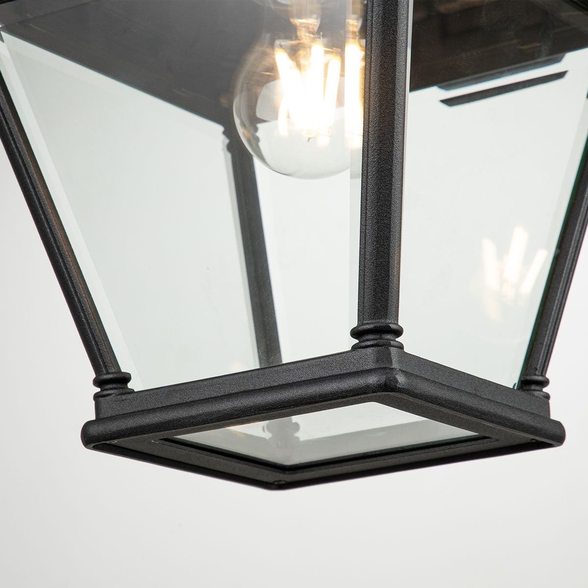 Elstead Bayview Single Large Wall Lantern - Black