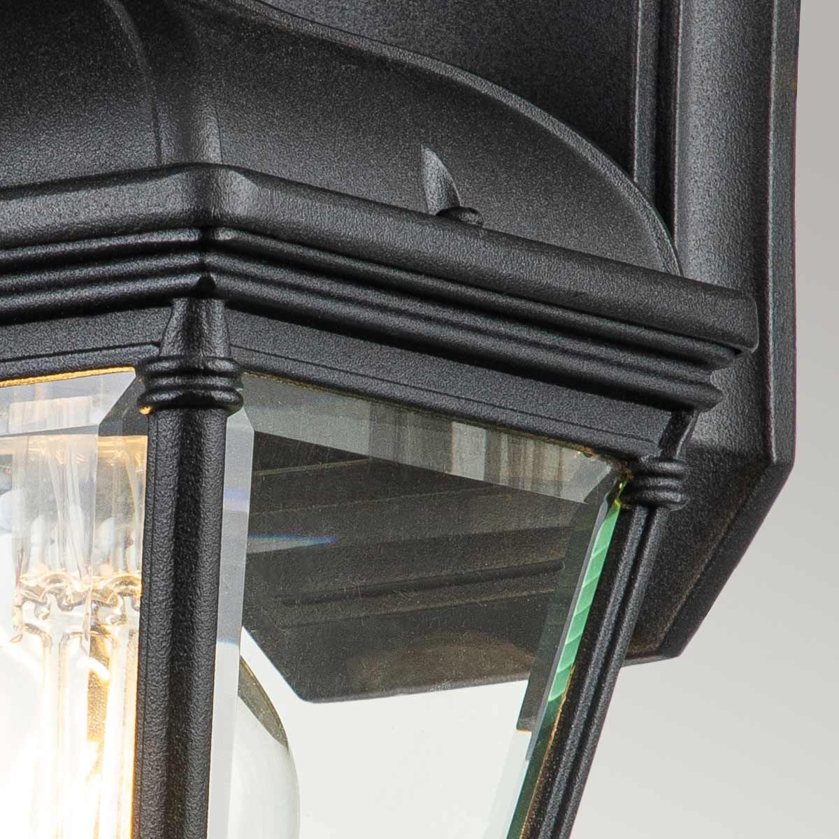 Elstead Bayview Single Small Wall Lantern - Black