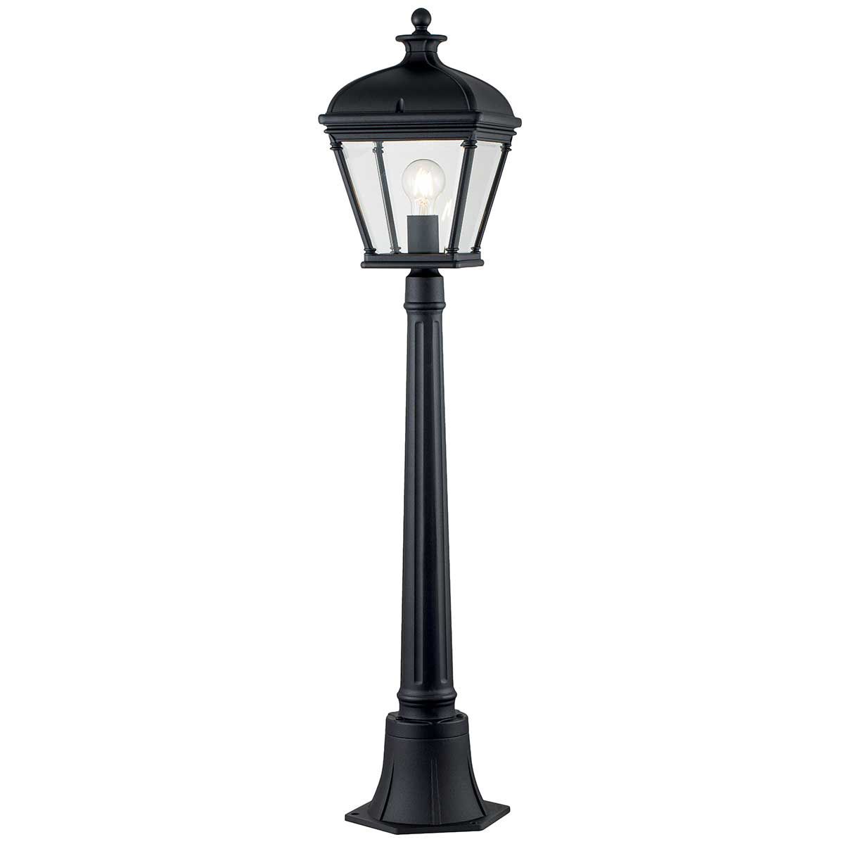 Elstead Bayview Single Medium Pillar Lantern - Black