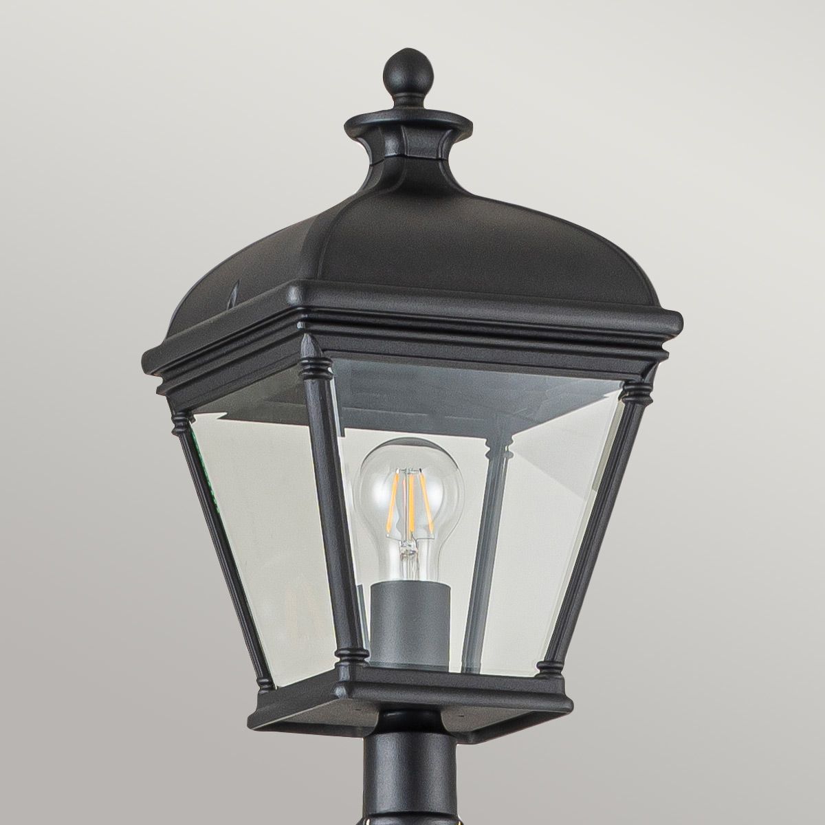 Elstead Bayview 1 Light Lamp Post - Black
