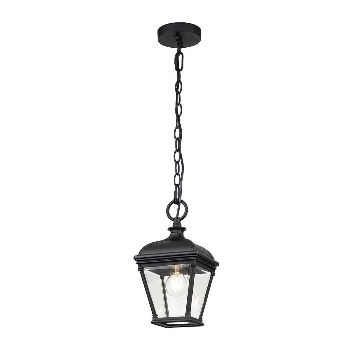 Elstead Bayview Single Medium Chain Lantern - Black