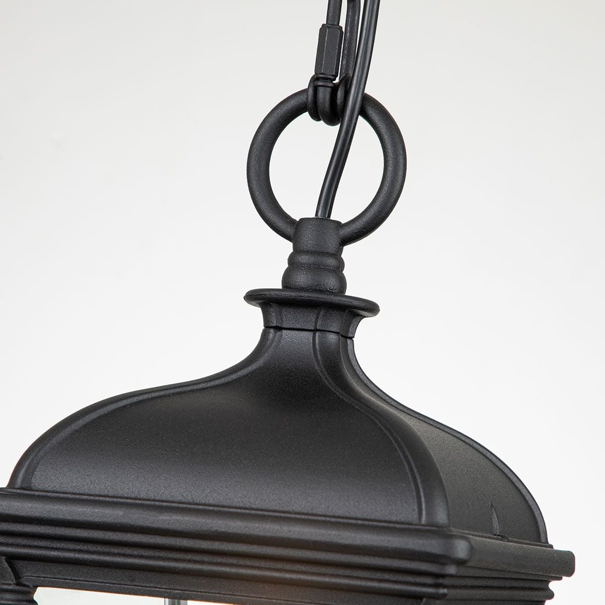 Elstead Bayview Single Medium Chain Lantern - Black