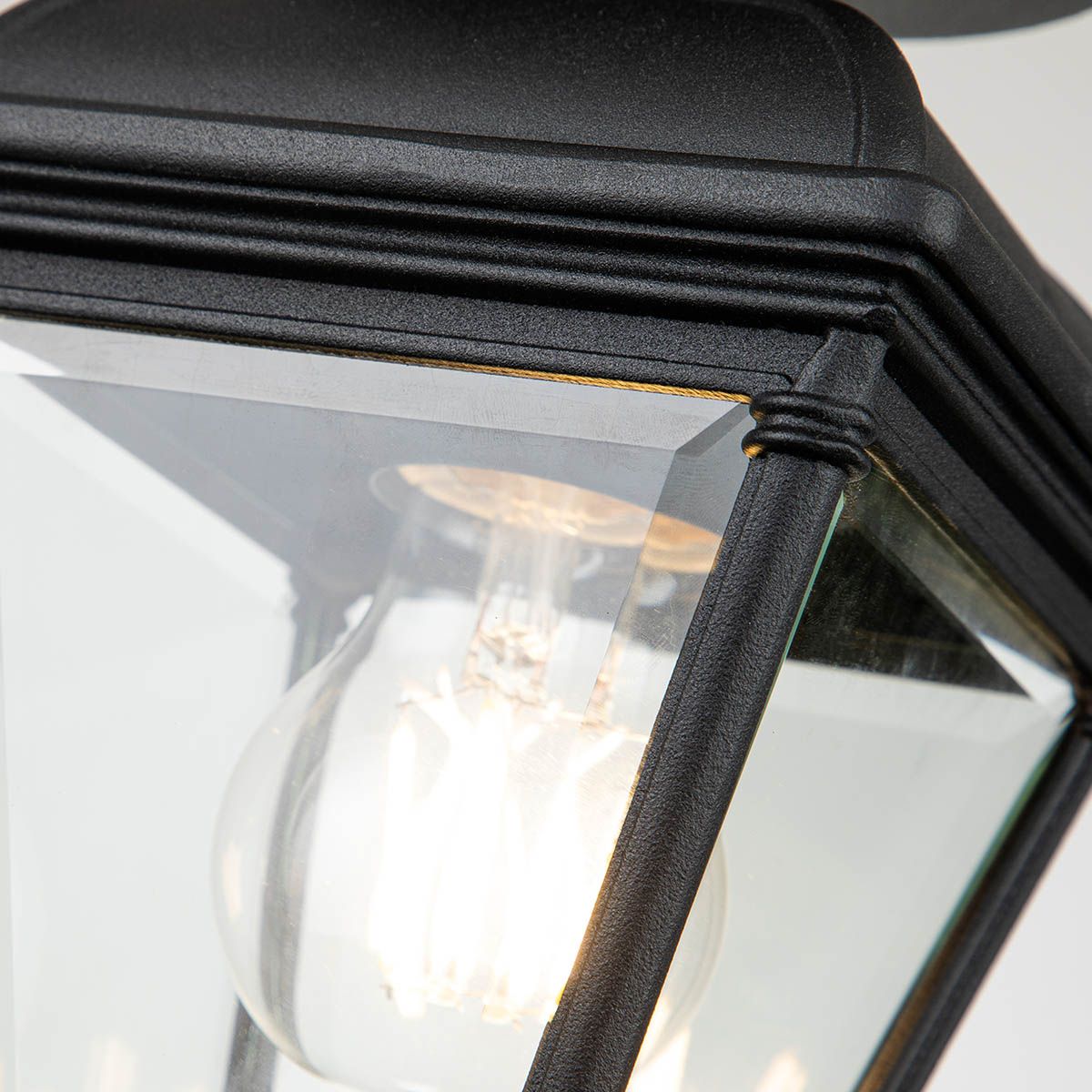 Elstead Bayview Single Porch Lantern - Black