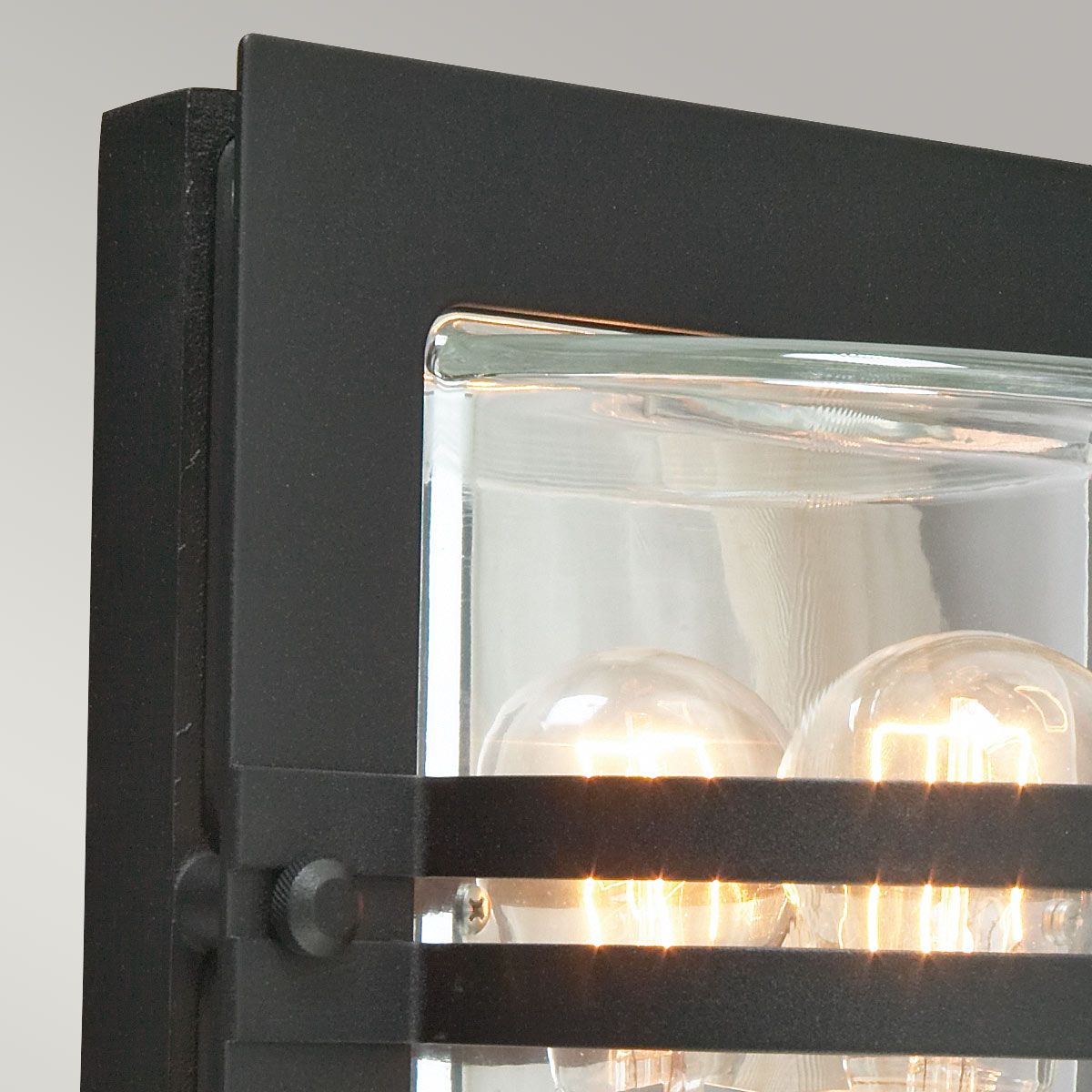 Norlys Bern Single Wall Lantern - Black with Clear Glass
