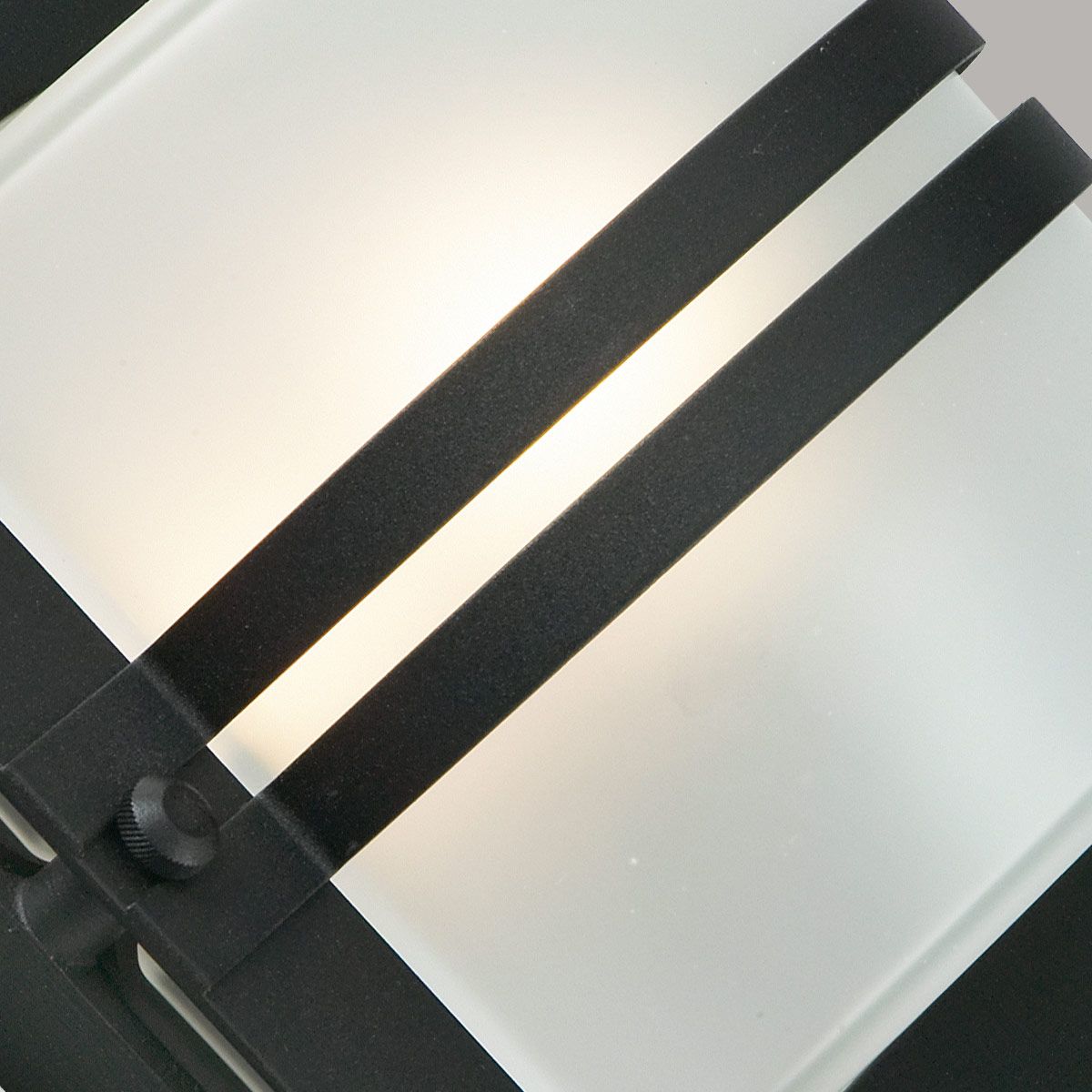Norlys Bern Single Wall Lantern - Black with Frosted Glass