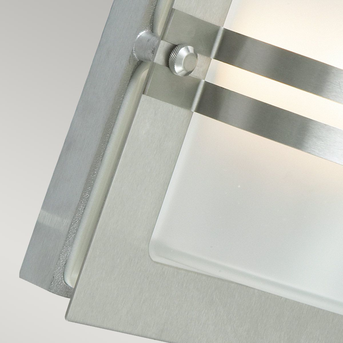 Norlys Bern Single Wall Lantern - Stainless Steel with Frosted Glass