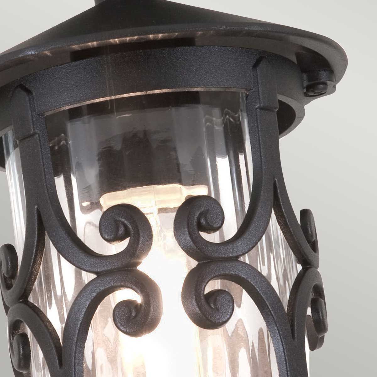 Elstead Hereford Single Porch Lantern - Black