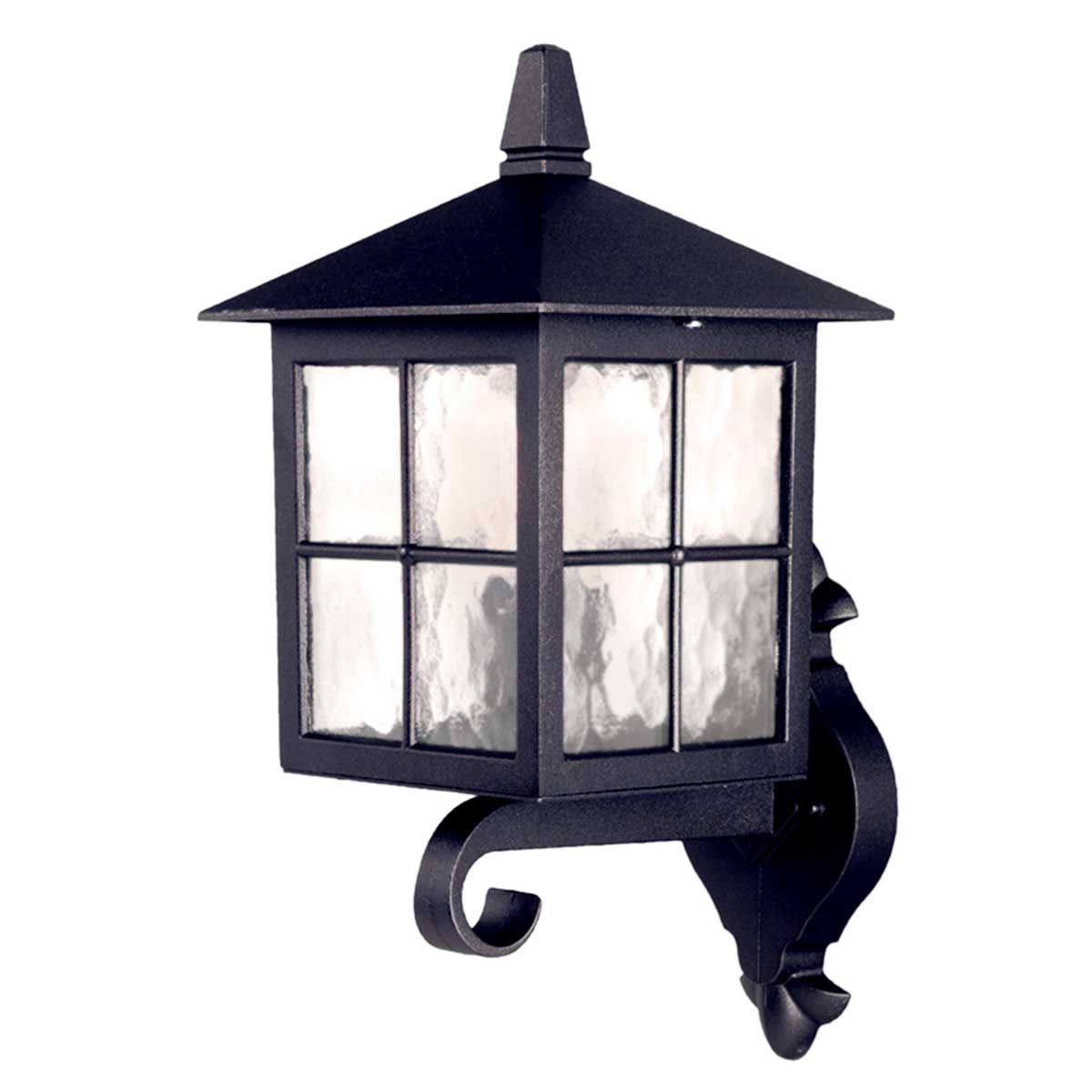 Elstead Winchester Single Wall Up Lantern - Black
