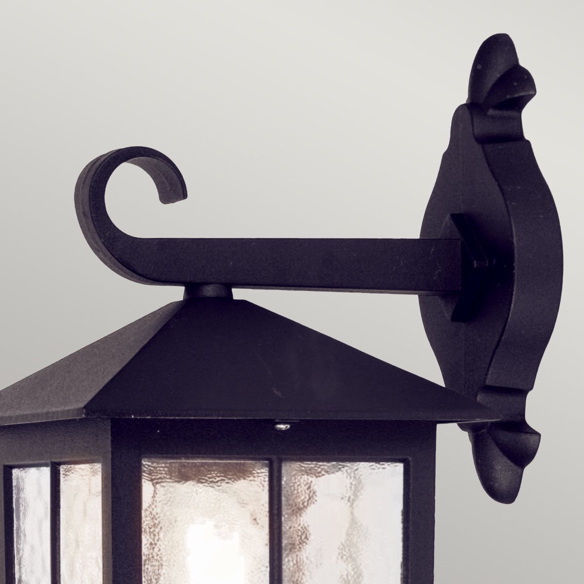 Elstead Winchester Single Wall Down Lantern 335mm - Black