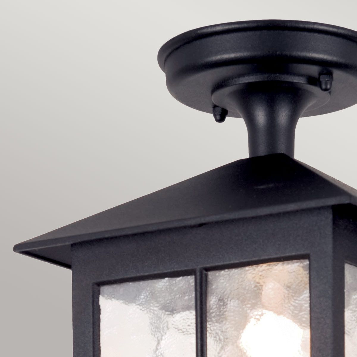Elstead Winchester Single Porch Lantern - Black