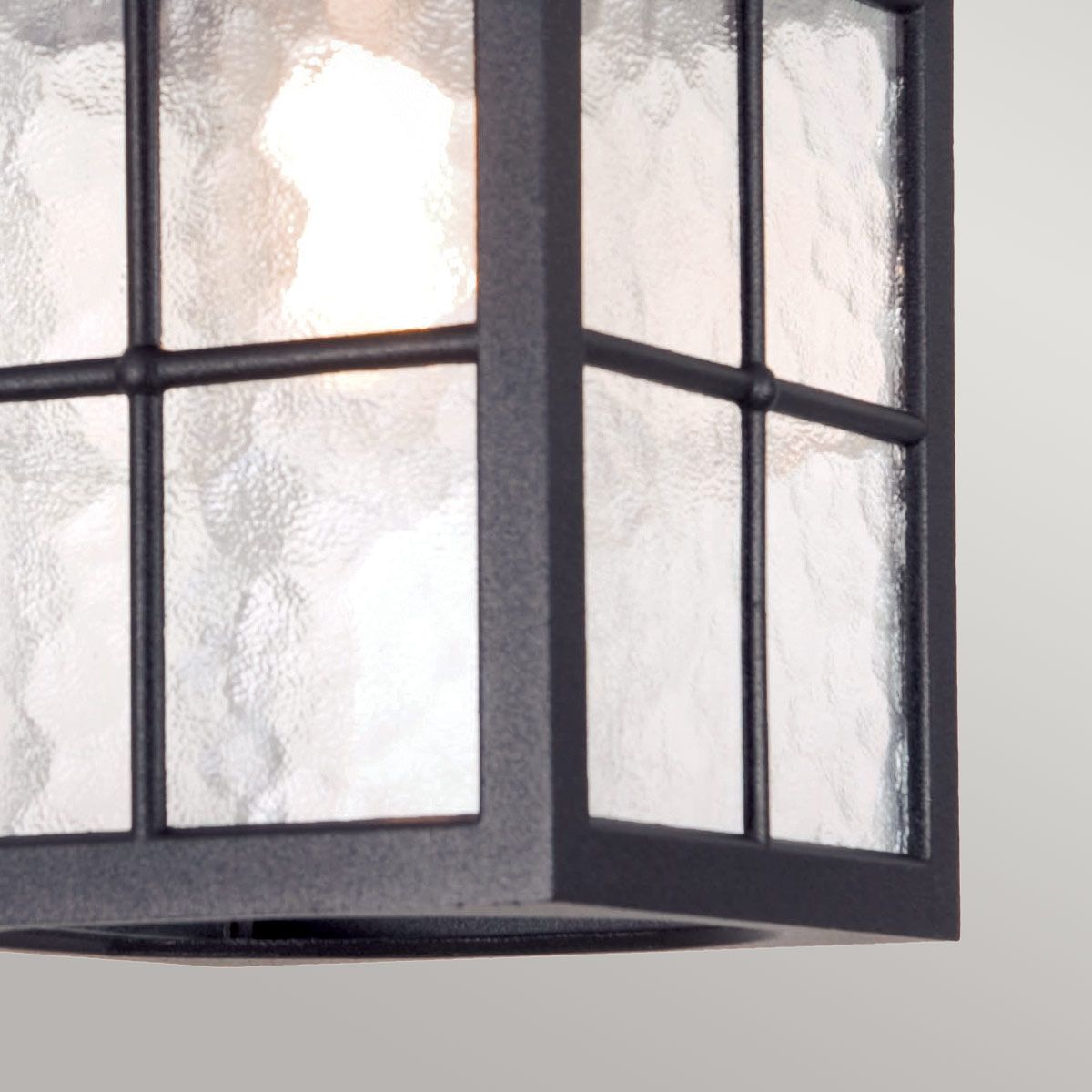 Elstead Winchester Single Porch Lantern - Black