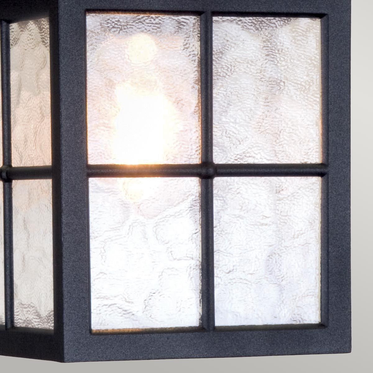 Elstead Winchester Single Porch Chain Lantern - Black