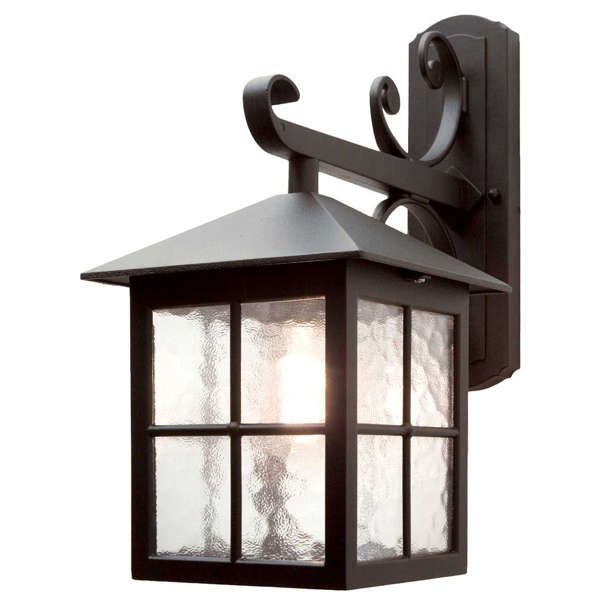 Elstead Winchester Single Wall Down Lantern 400mm - Black