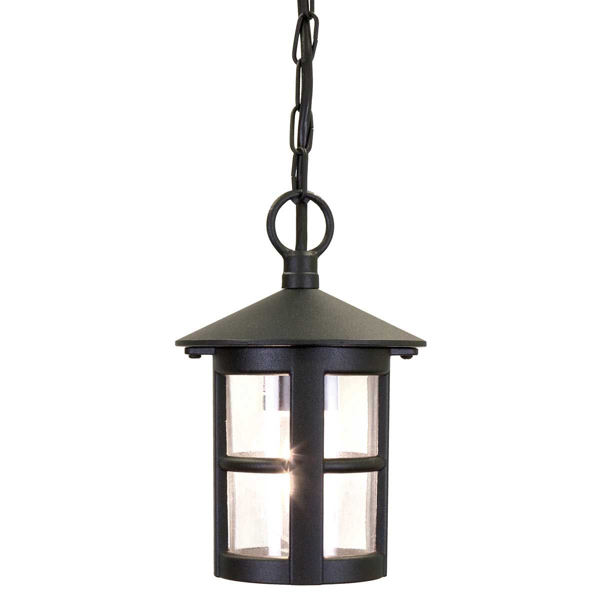Elstead Hereford Window Single Porch Chain Lantern - Black