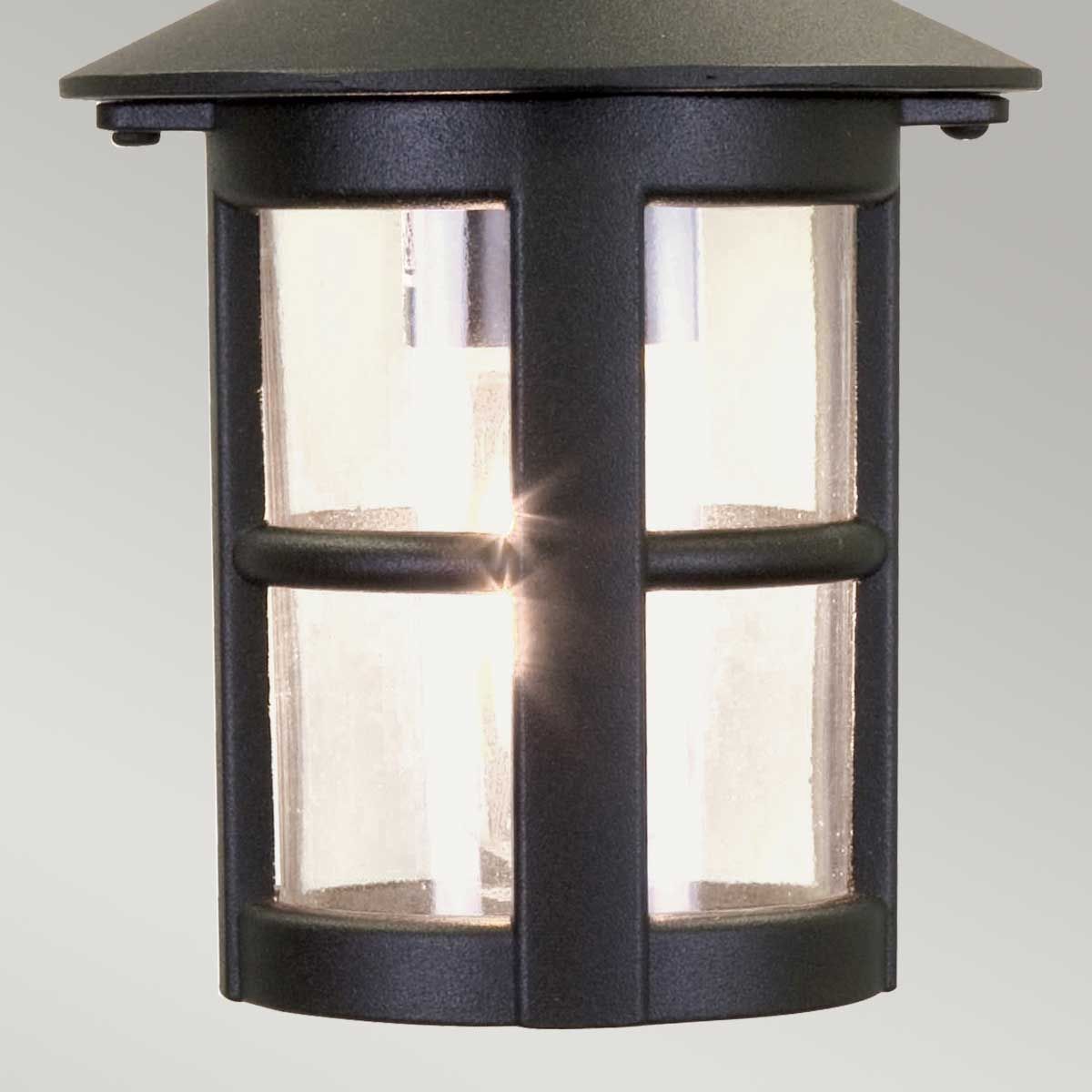 Elstead Hereford Window Single Porch Chain Lantern - Black