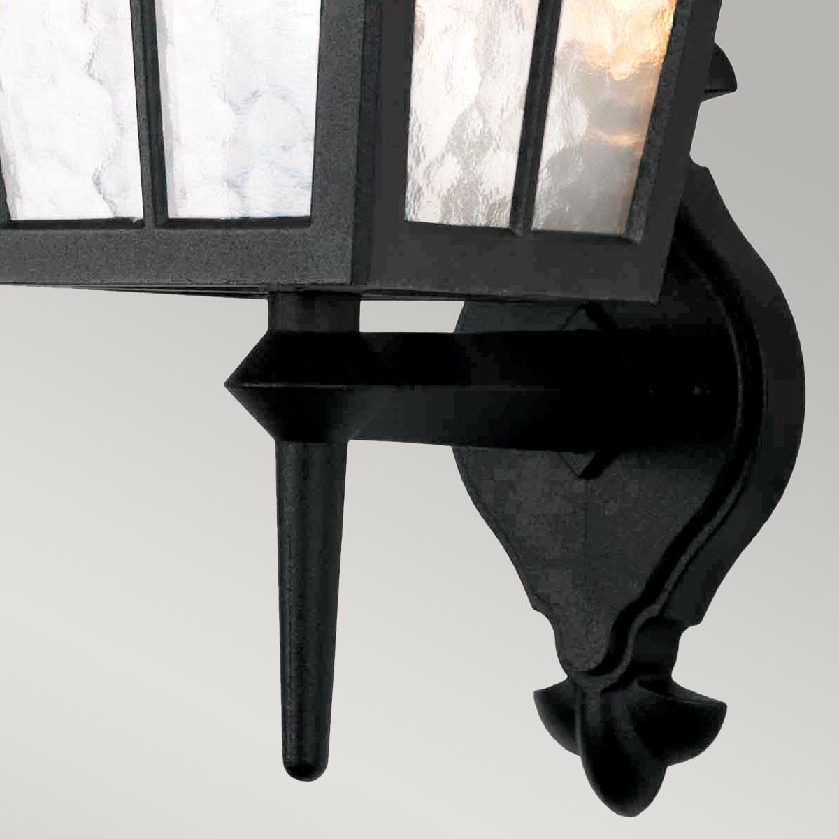 Elstead Canterbury Single Wall Up Lantern - Black
