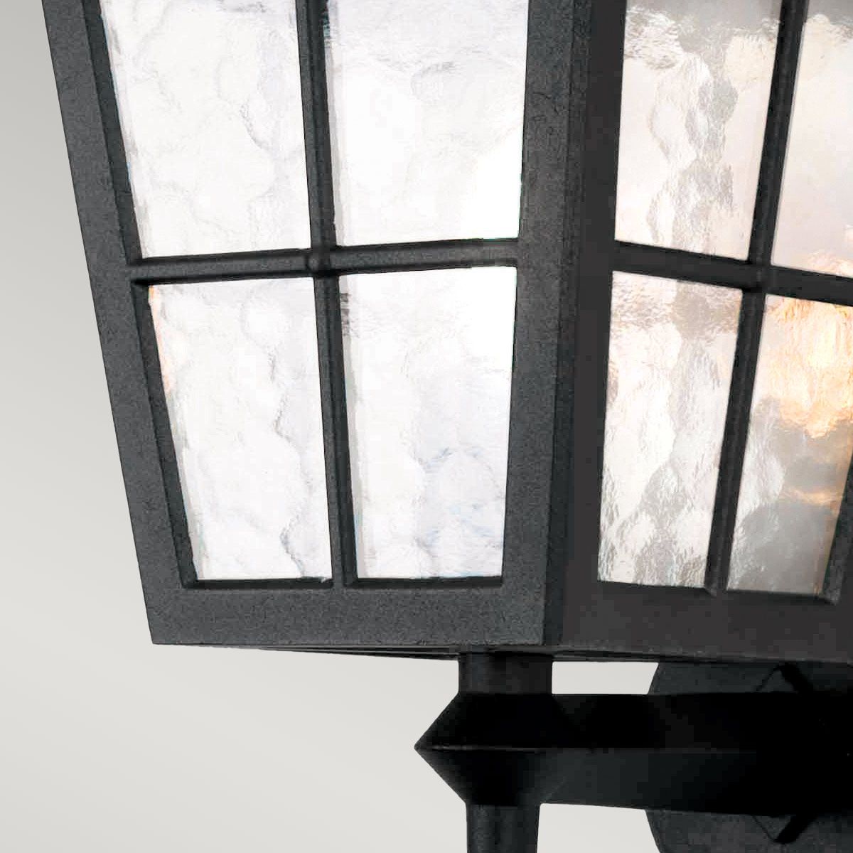 Elstead Canterbury Single Wall Up Lantern - Black