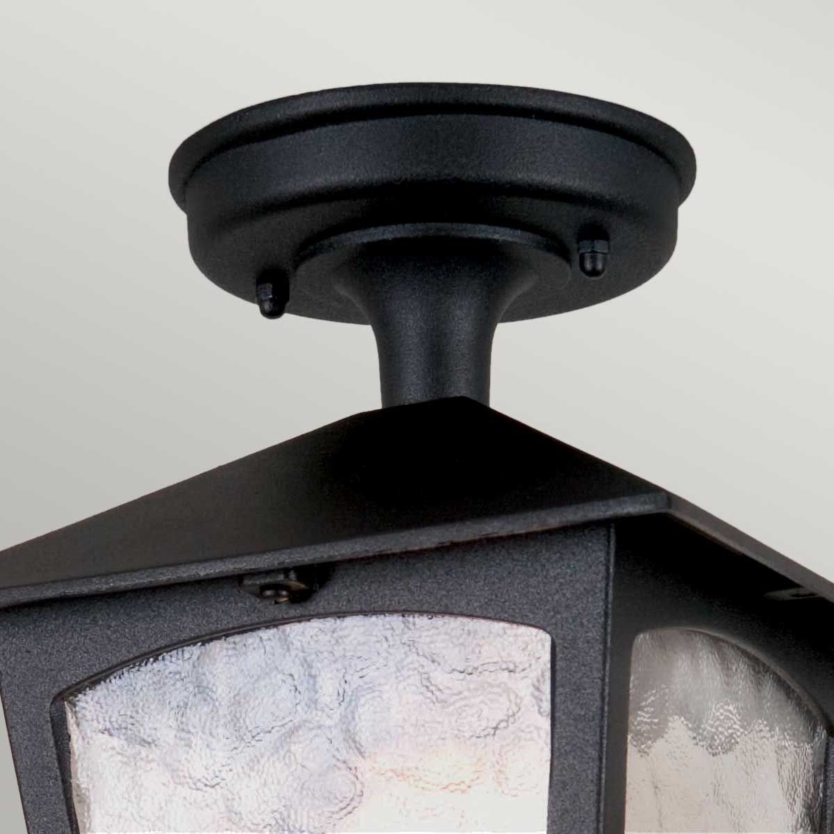 Elstead York Single Porch Lantern - Black