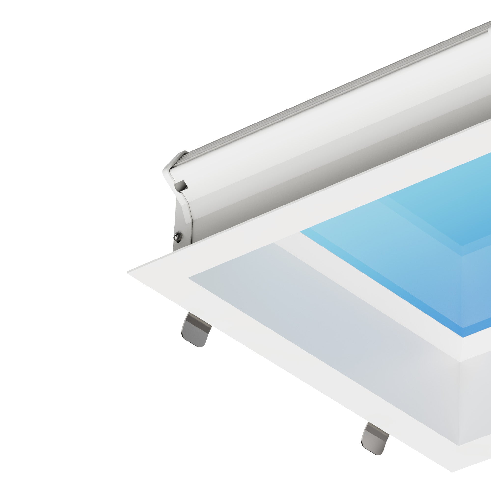 Mantra Blue Sky Square Recessed Panel 16W LED - Matt White