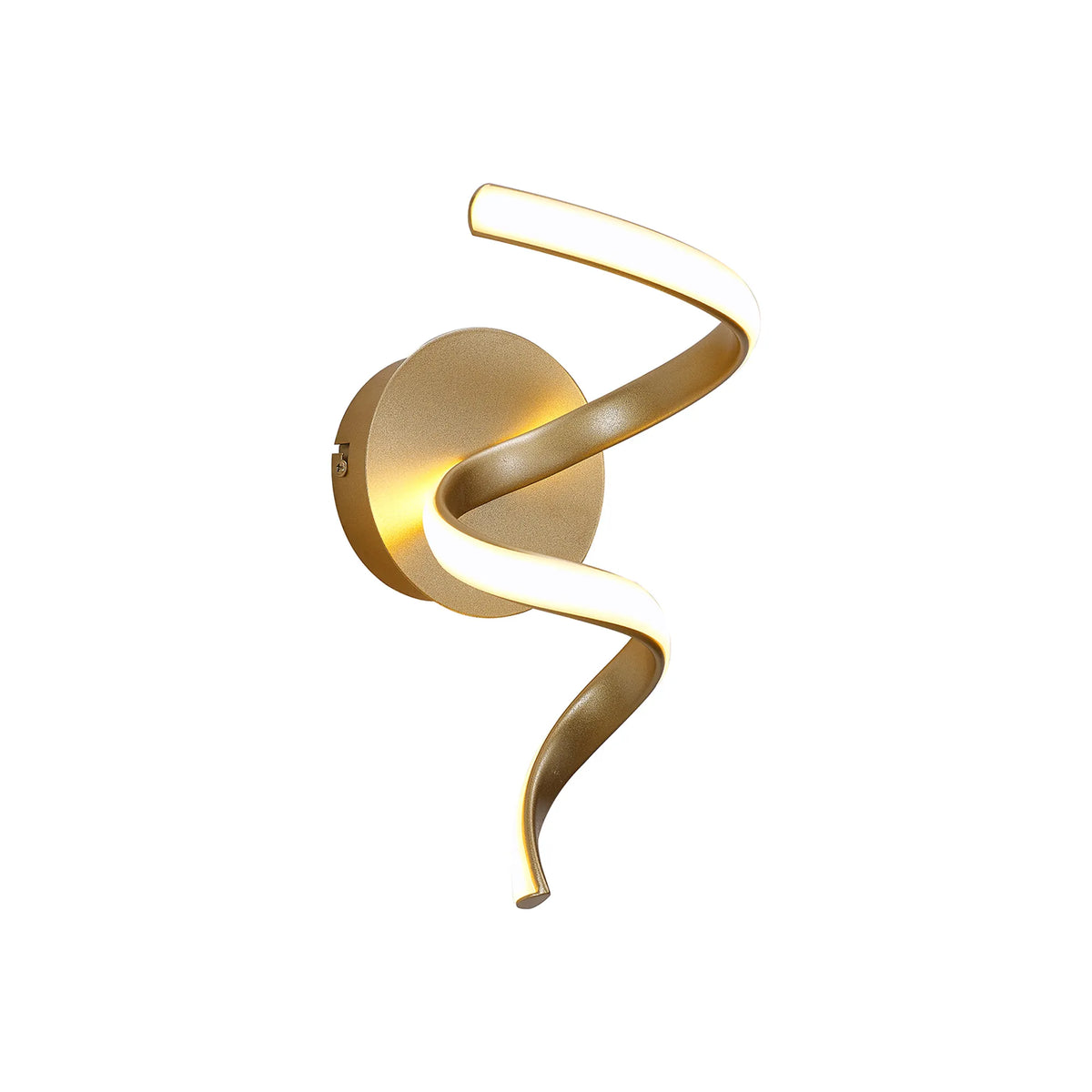 Fabula Bluebell Spiral Wall Light – 18 cm – Champagne Gold 18 cm