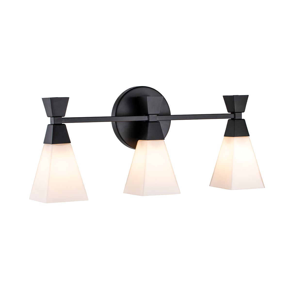 Elstead Bowtie 3 Light Wall Light - Matte Black