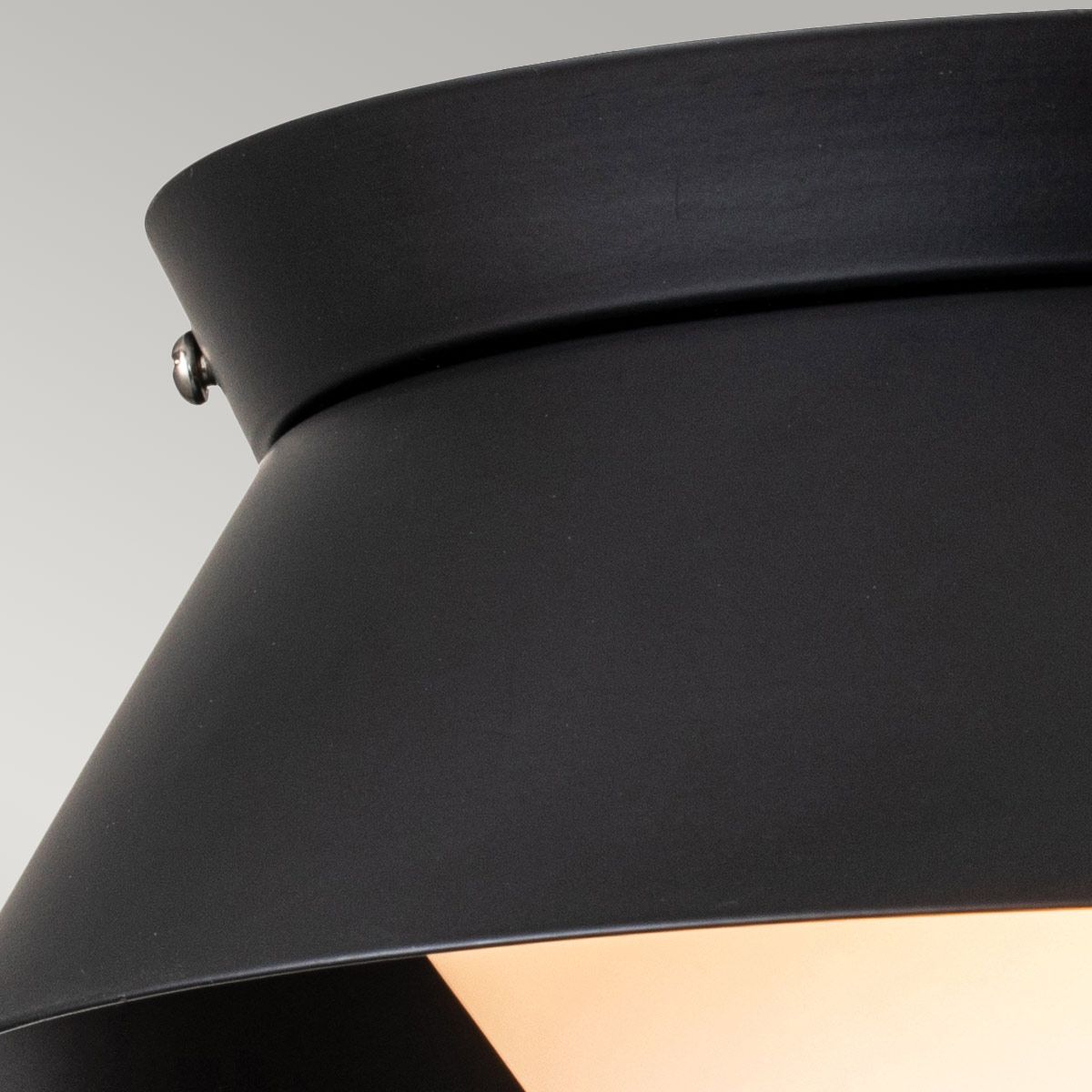 Elstead Bowtie 2 Light Flush Mount - Matte Black