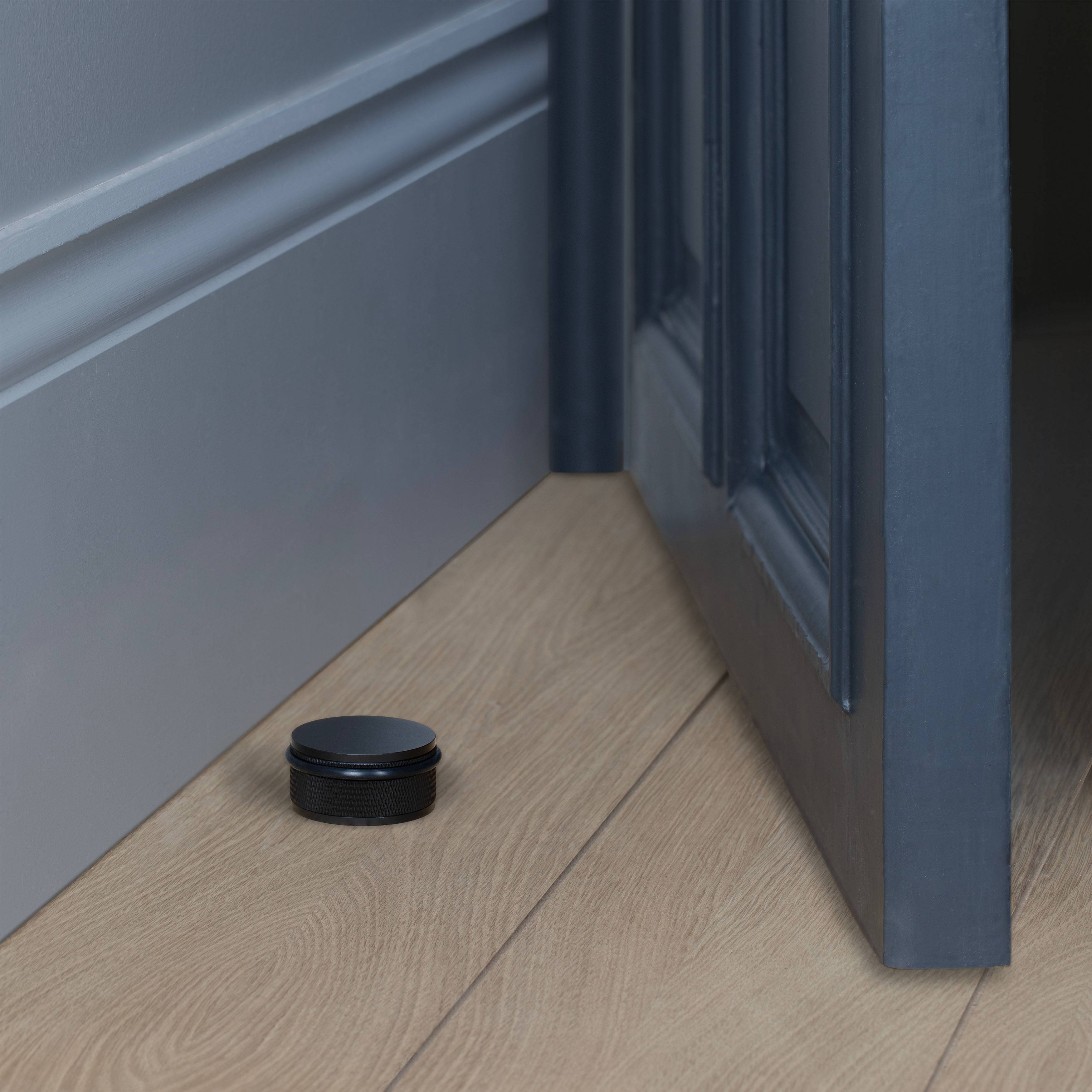 Buster + Punch Door Stop - Floor - Cross Knurl