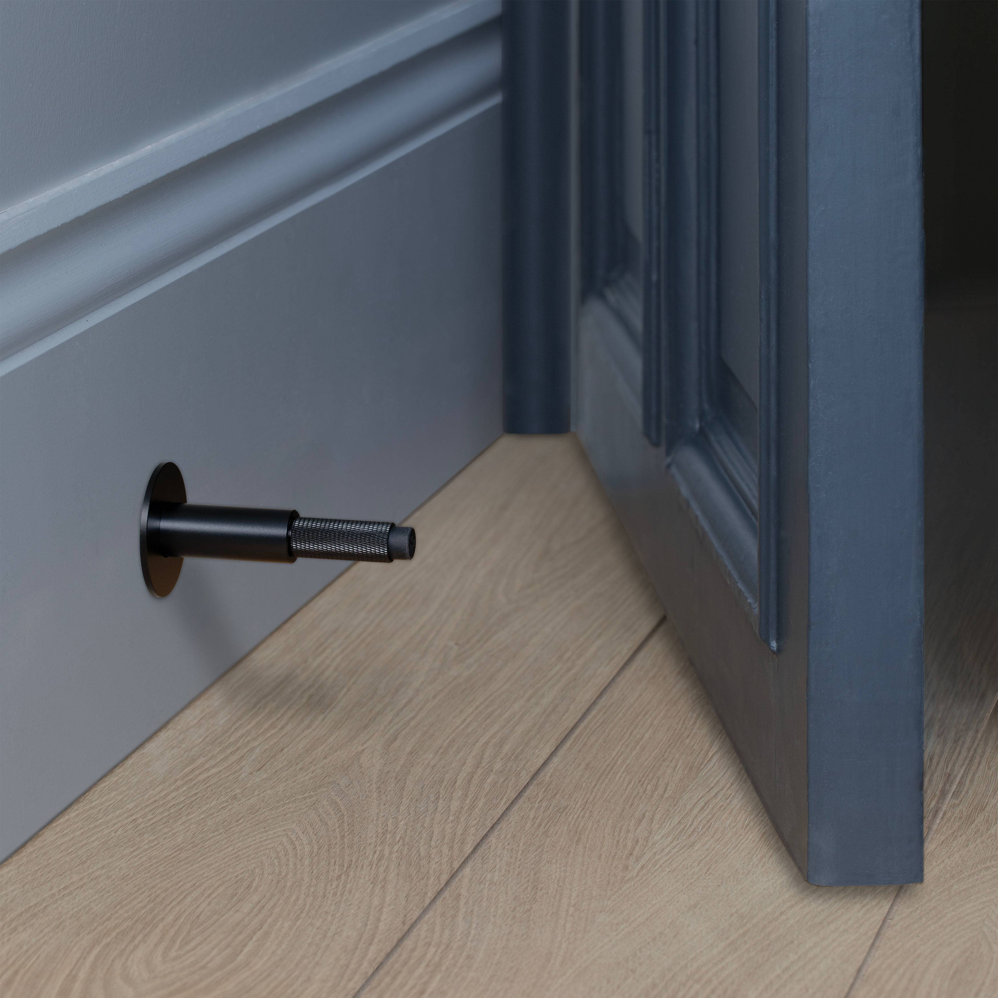 Buster + Punch Door Stop - Wall - Cross Knurl