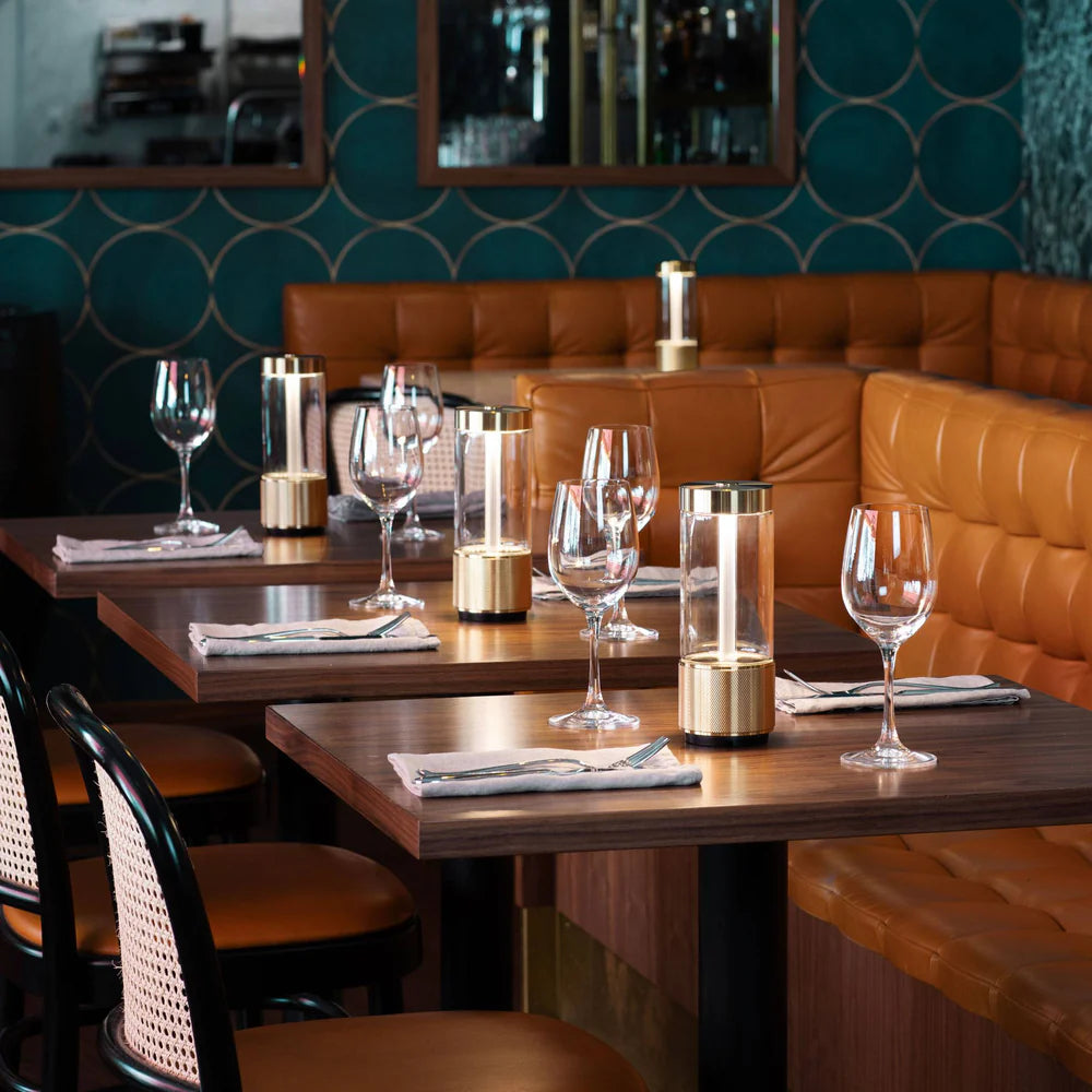 Buster + Punch Takeout Portable Table Light - Cross Knurl Detail