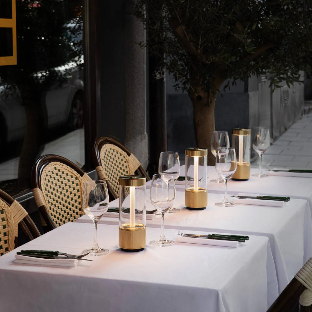 Buster + Punch Takeout Portable Table Light - Cross Knurl Detail