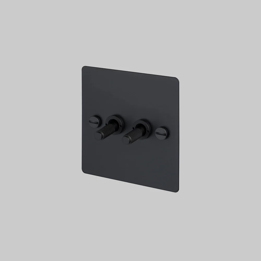 Buster + Punch 2G Toggle Switch 2-Way - Cross Knurl