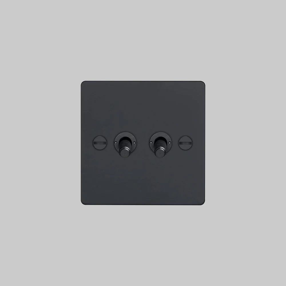 Buster + Punch 2G Toggle Switch 2-Way - Cross Knurl