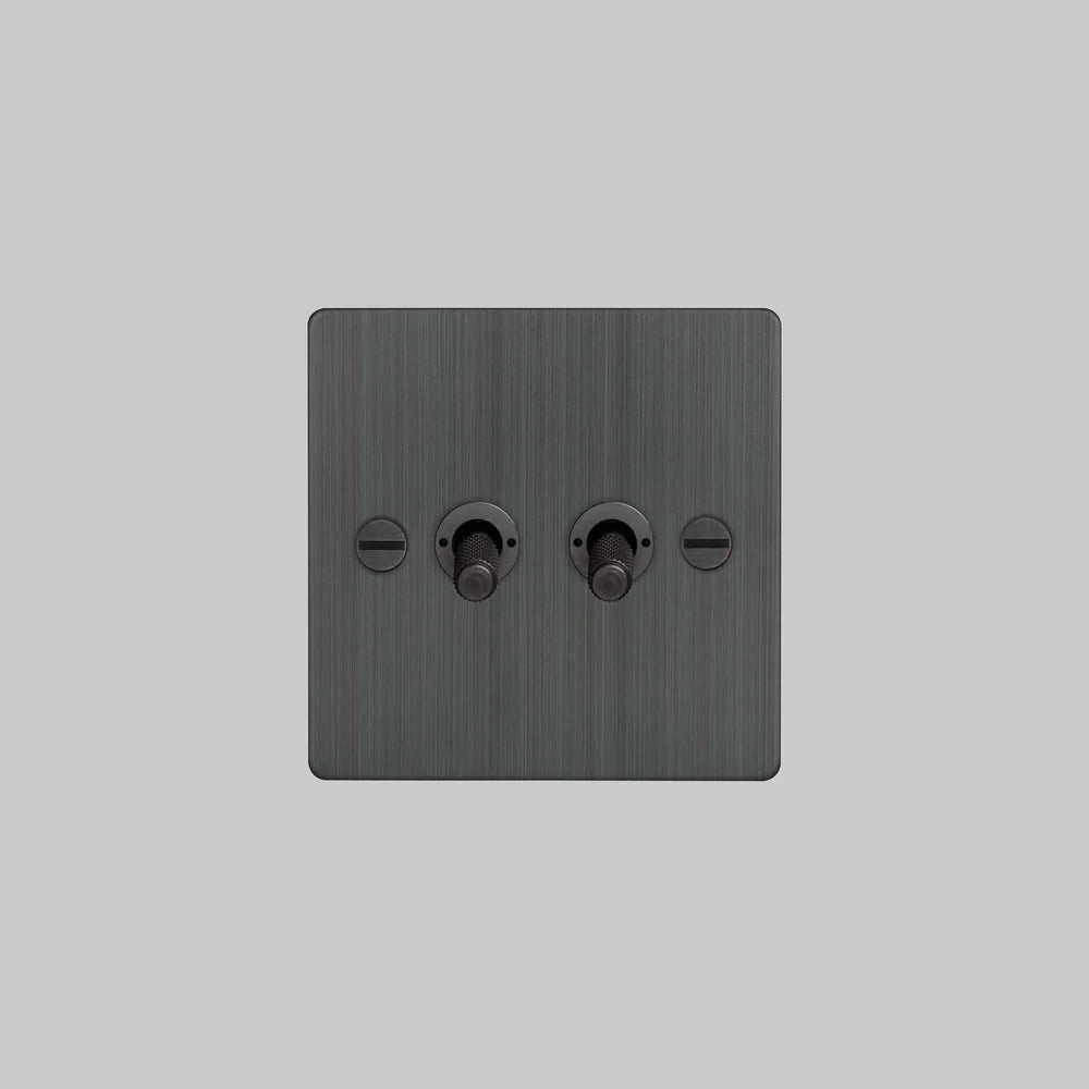 Buster + Punch 2G Toggle Switch 2-Way - Cross Knurl