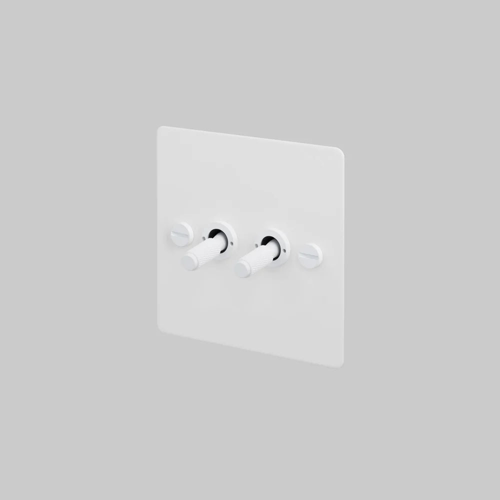 Buster + Punch 2G Toggle Switch 2-Way - Cross Knurl