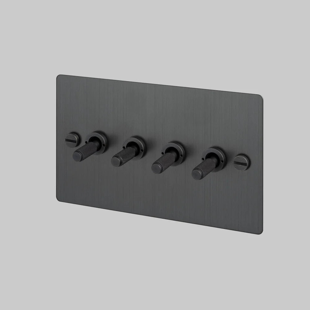 Buster + Punch 4G Toggle Switch 2-Way - Cross Knurl