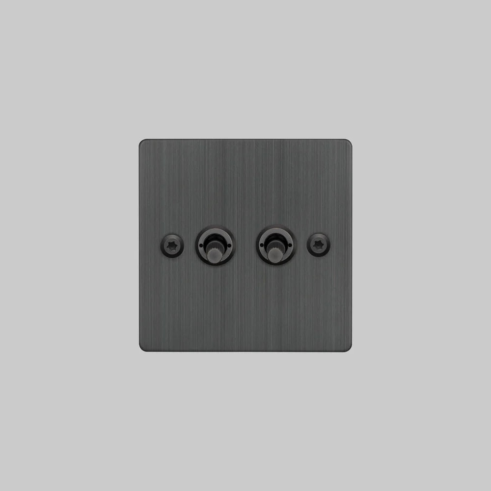 Buster + Punch 2G Toggle Switch 2-Way - Linear Knurl