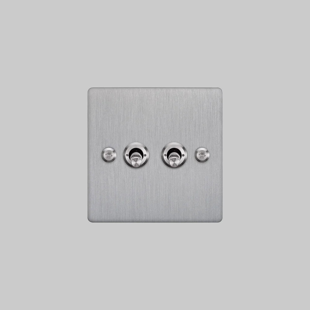 Buster + Punch 2G Toggle Switch 2-Way - Linear Knurl