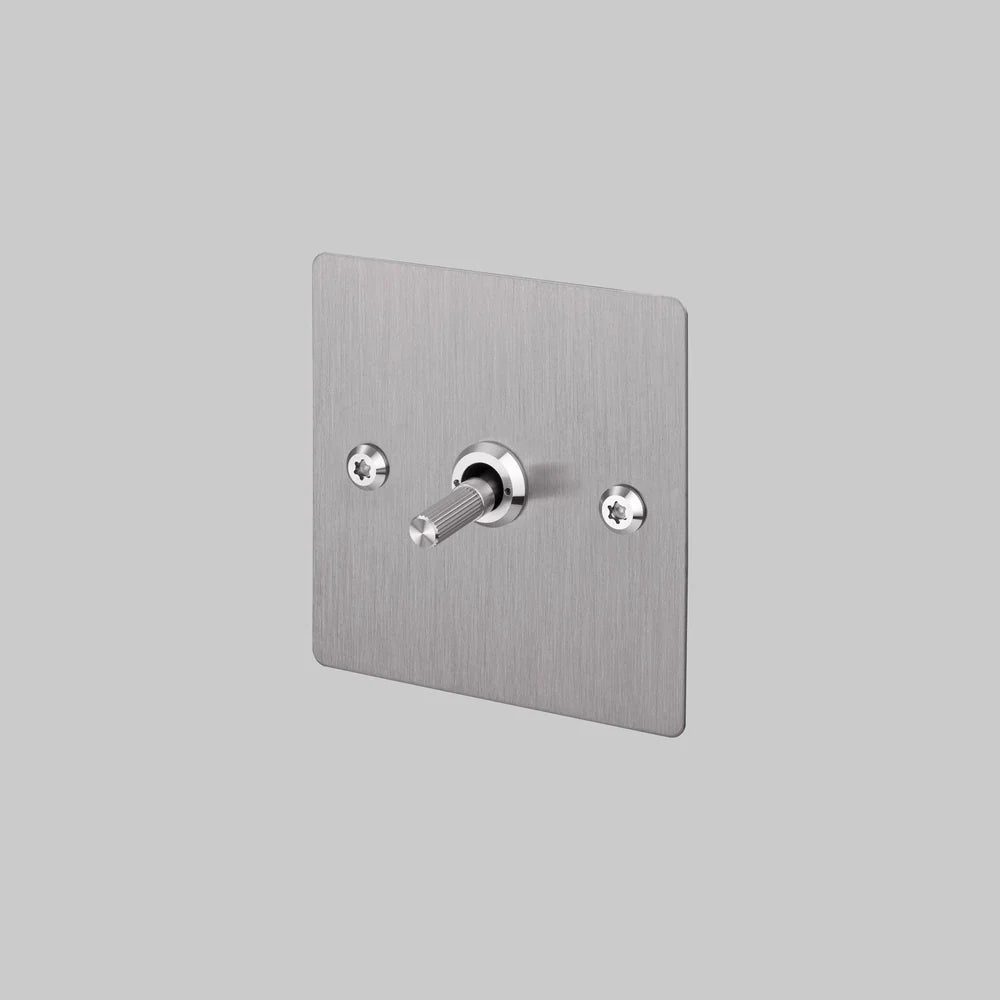Buster + Punch 1G Toggle Switch 2-Way - Linear Knurl