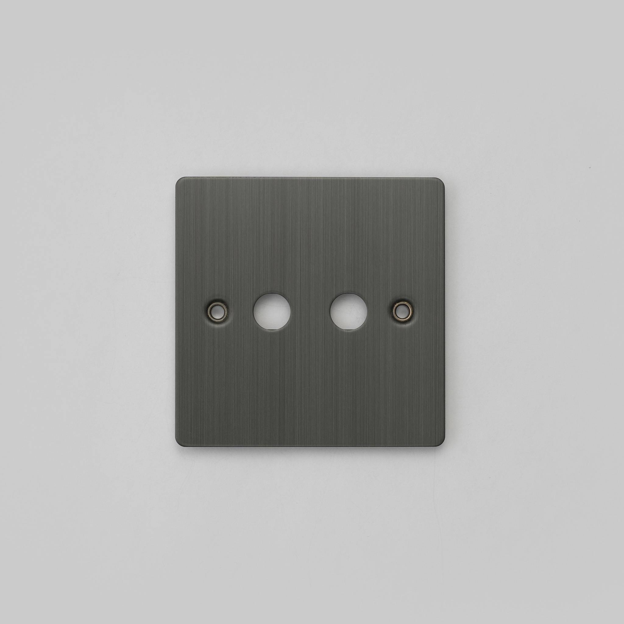 Buster + Punch 1G Wall Plate for 2 Toggles